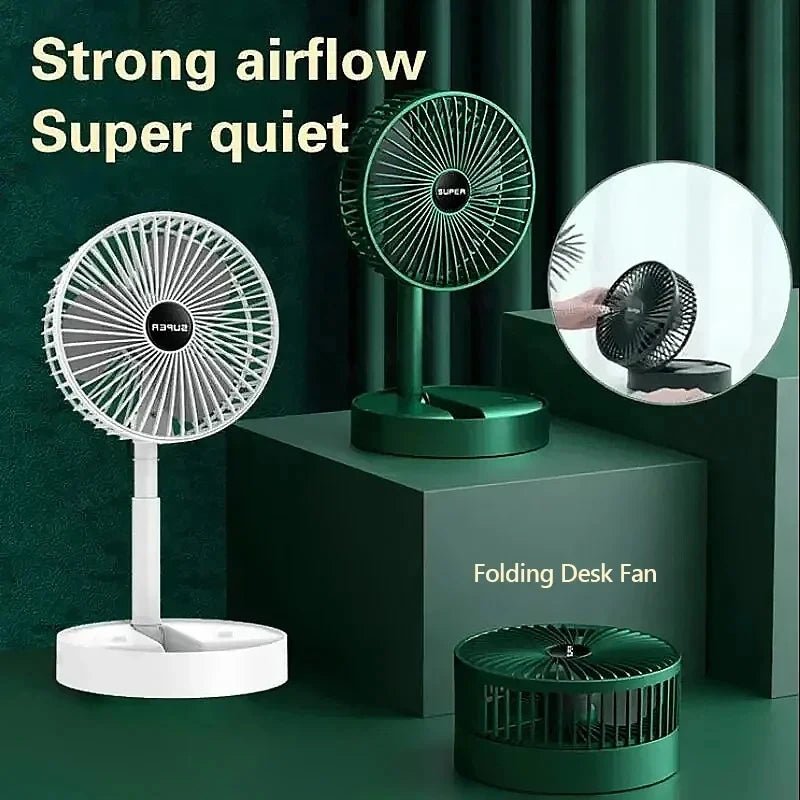 Mini Adjustable Folding Fan Small Cooling Handy Desk