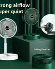 Mini Adjustable Folding Fan Small Cooling Handy Desk