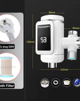 Instant Electric Water Heater Temperature Display Cold Water