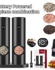 Electric Salt And Pepper Grinder With Adjustable Coarseness