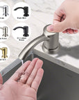 Samodra Nickel Soap dispenser Black Kitchen sink Counter