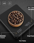 Digital Coffee Scale with Timer LED Screen Espresso